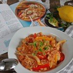 Fischtopf Nizza, Fenchel, Paprika, Fisch, Reis, kochen, Rezept, lecker