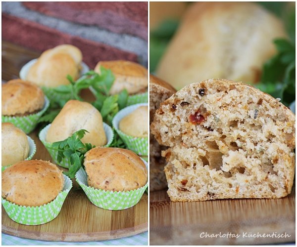 Mediterrane Muffinbrötchen (perfekte BBQUE-Beilage) - Charlottas ...