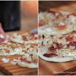 flammkuchen, rezept, kochen, rezension, Schinken