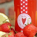 Erdbeer-Limes, Erdbeeren, Prosecco, Sommergetränk