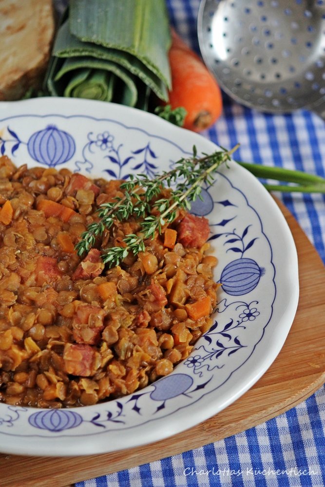 Linsensuppe, Linseneintopf, Eintopf, deftiger Eintopf, BLV-Verlag