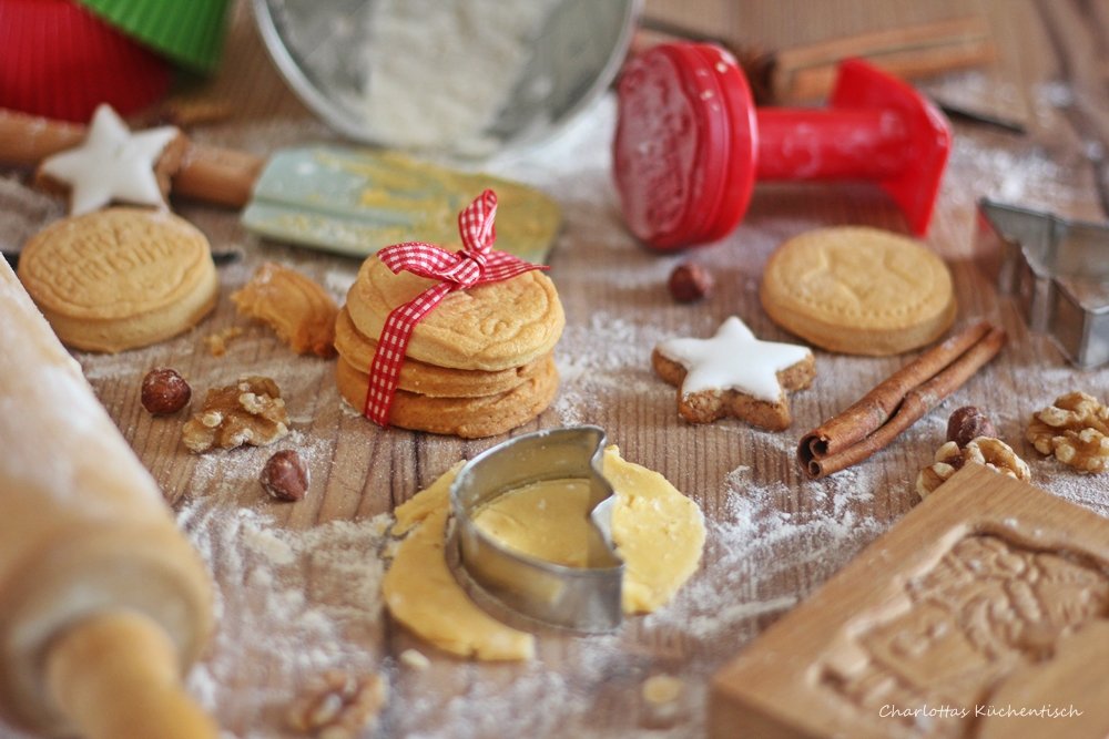 Stempelkekse, Butterkekse, Weihnachtsplätzchen, Weihnachtsbäckerei, Weihnachten, Christmas, Backen