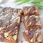 Schokoladen-Apfel-Brownies, Schokoladenbrownies, Schokolade, Äpfel, Tulpe,