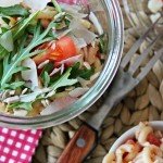 Nudelsalat, to go, Salat, Mittagssnack, Partyfood, leichte Küche, Salat