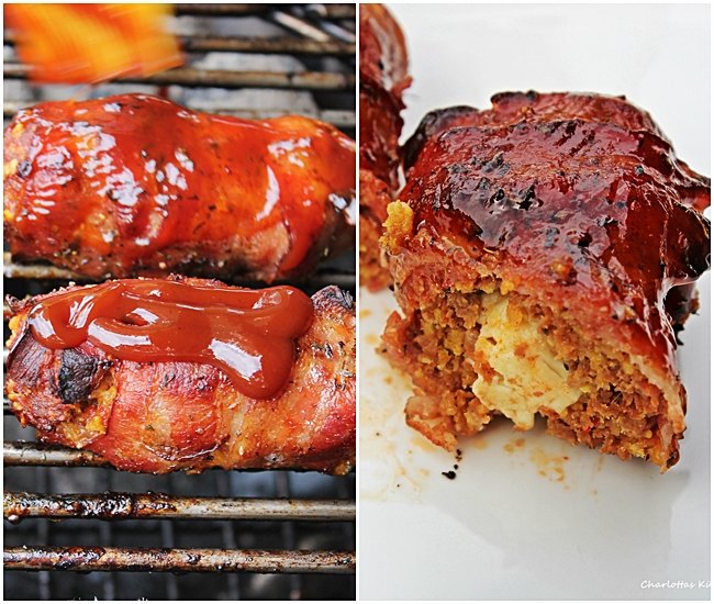 Hackfleisch Tortillia Röllchen mit Bacon und Feta (Grillspaß ...