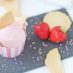 Erdbeer Buttermilch Eis, Erdbeereis, Eis, Dessert, Ice, Nachspeise, Naschtisch, Erdbeeren