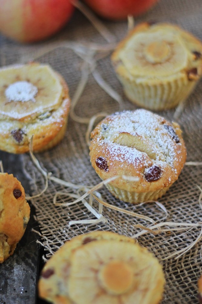 Bratapfelmuffins, Muffins, Apfelkuchen, Rezept, Backen, Bratapfel