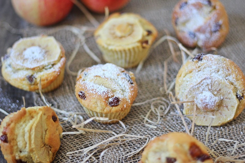 Bratapfelmuffins, Muffins, Apfelkuchen, Rezept, Backen, Bratapfel