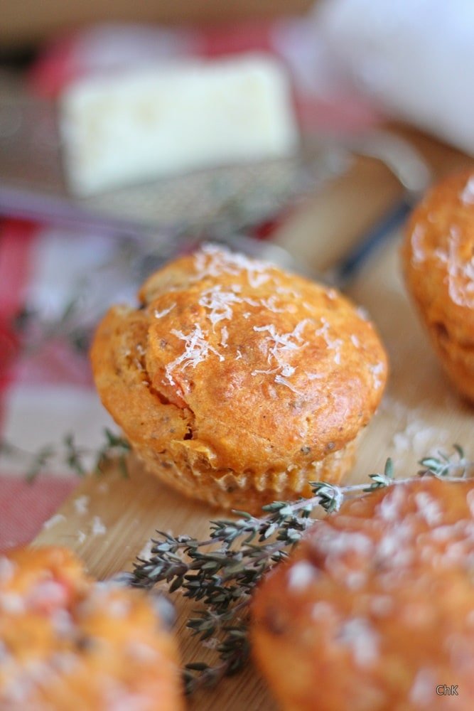 Pizzamuffins, Parmesan, Muffins, Fingerfood, Partyfood