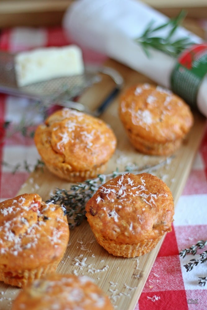 Pizzamuffins, Parmesan, Muffins, Fingerfood, Partyfood