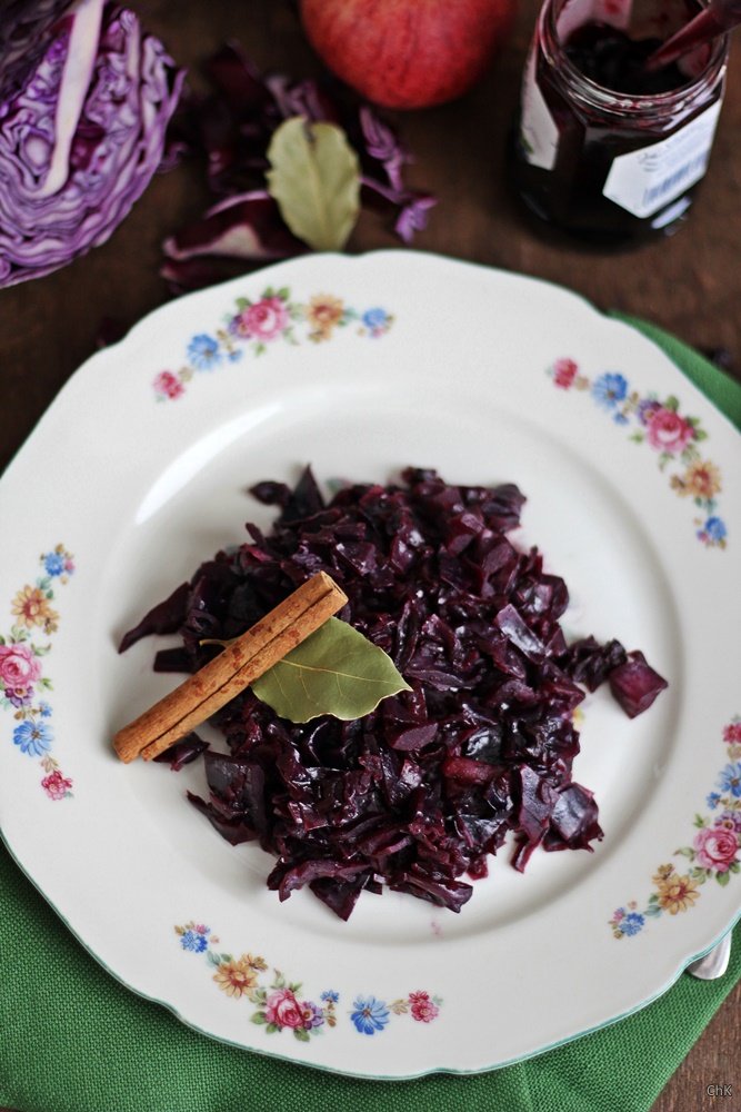 hausgemachter Rotkohl, Kohl, Kochen auf Vorrat, Herbstmahlzeit