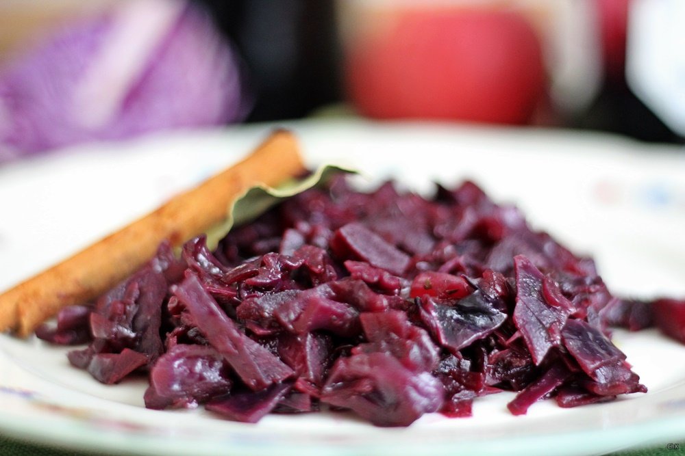 hausgemachter Rotkohl, Kohl, Kochen auf Vorrat, Herbst