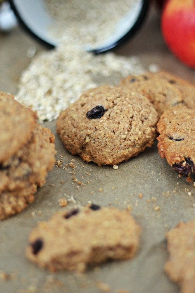 Bratapfel Cookies, Haferflocken, Apfel, Zimt, gesund, Snack