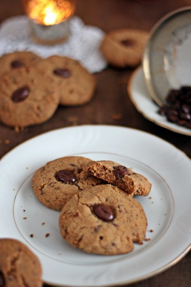 Kaffeecookies, Cookies, Backen, Rezept, Mokkabohnen, Plätzchen