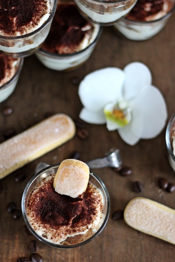 Tiramisu ohne Ei, Rum, Kaffee, Nachspeise, Dessert