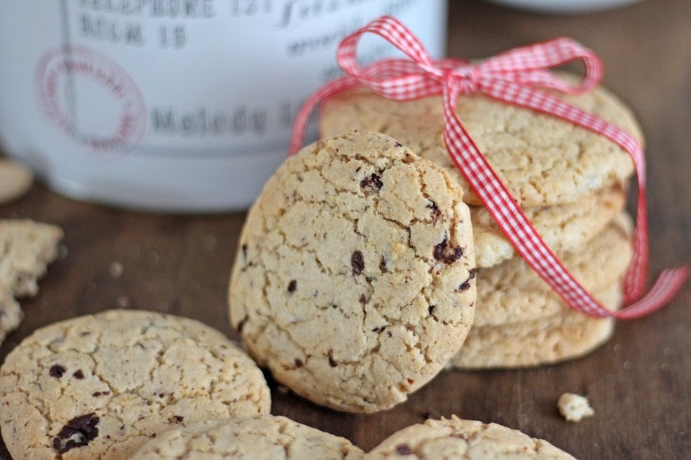 Cookies, Weihnachtsbäckerei, Nuss-Orangen-Cookies, Rezept, Backen